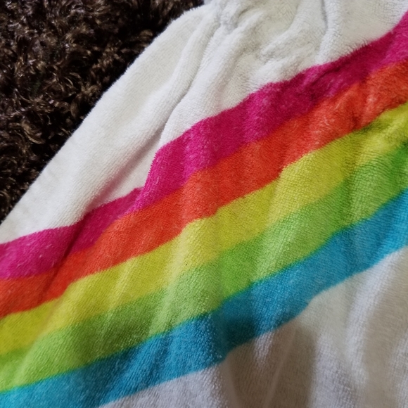 OP Terry Cloth Strapless Halter Tank Top Vtg Rainbow Sm - Picture 4 of 10